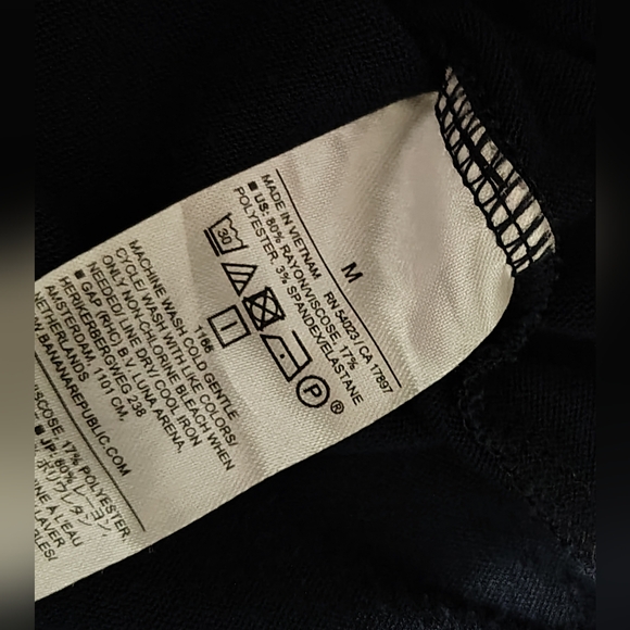 Banana Republic Dark Blue Short Sleeve Turtleneck - Picture 5 of 5